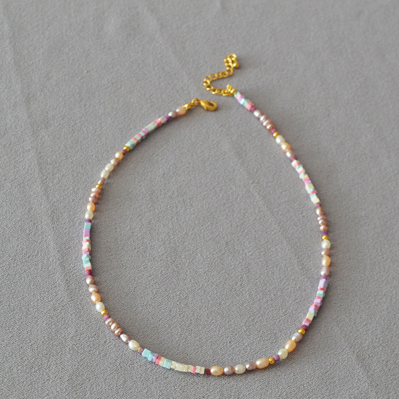 Delicate Artisan Pearl Necklace