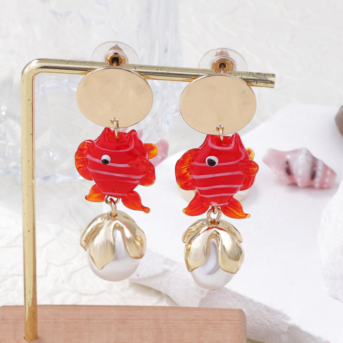 Delicate Artisan Pearl Earring