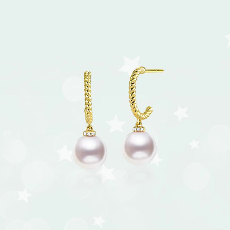 Delicate Artisan Pearl Earring