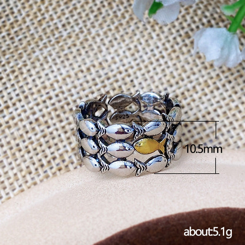 Delicate Artisan Gold Ring