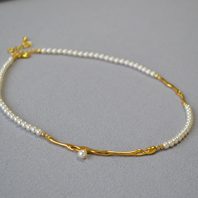 Vintage Handmade Gold Necklace