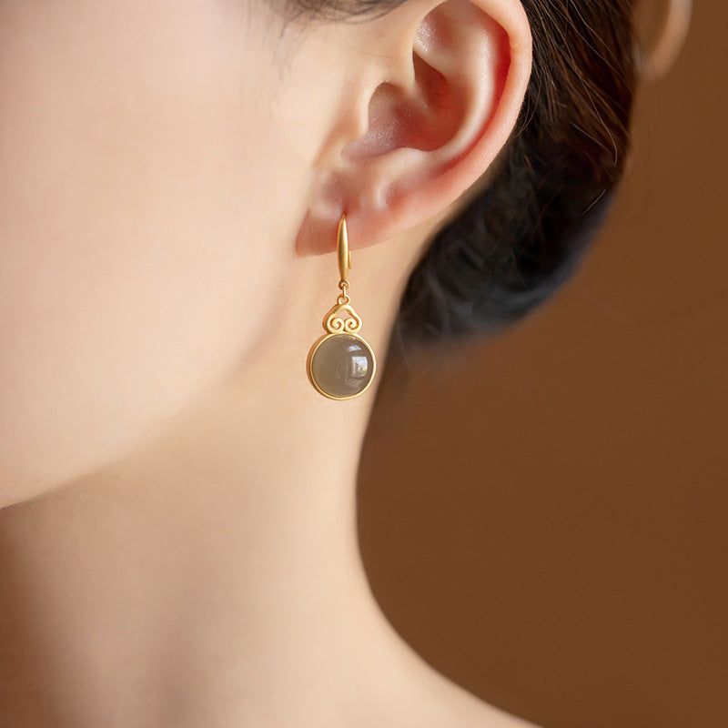 Delicate Artisan Gold Earring
