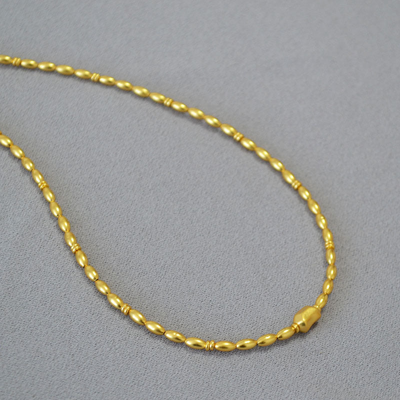 Vintage Handmade Gold Necklace