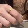 Delicate Artisan Gold Ring