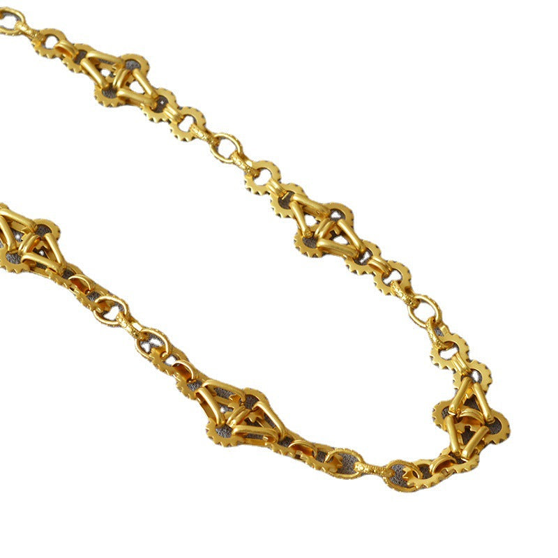 Vintage Handmade Gold Necklace
