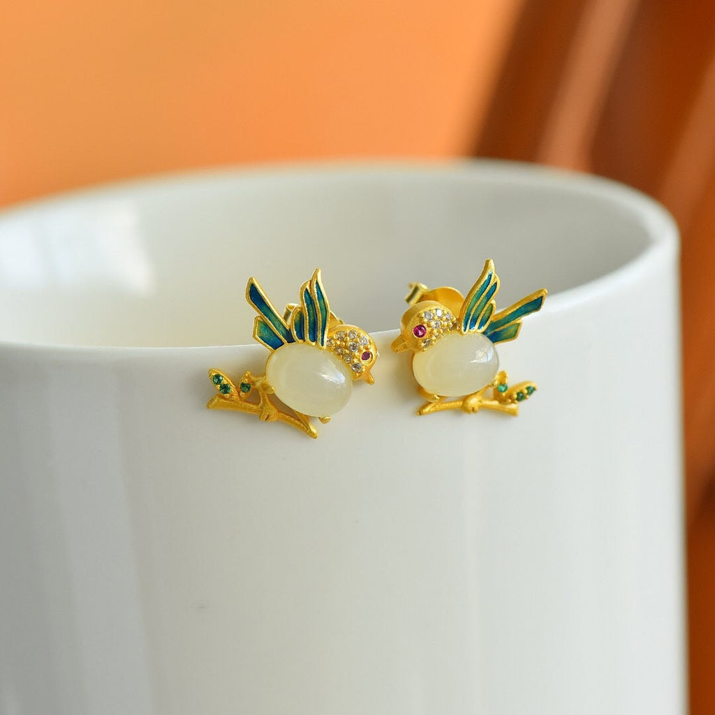 Vintage Handmade Gold Earring