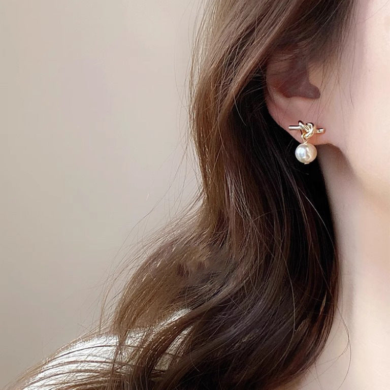 Delicate Artisan Pearl Earring