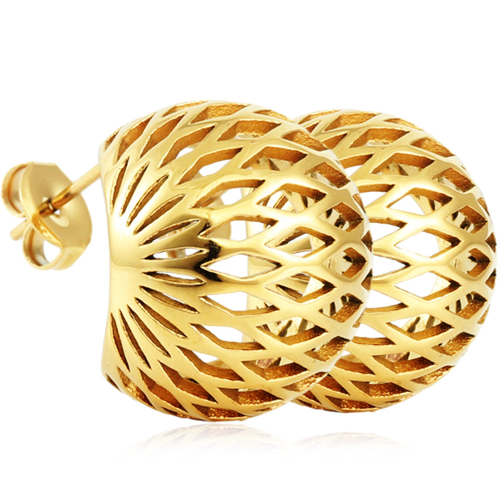 Vintage Handmade Gold Earring