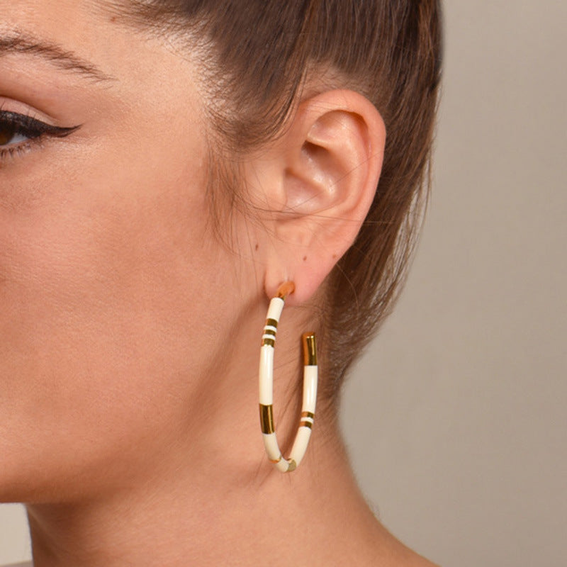 Vintage Handmade Gold Earring