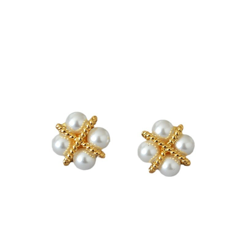 Delicate Artisan Gold Earring