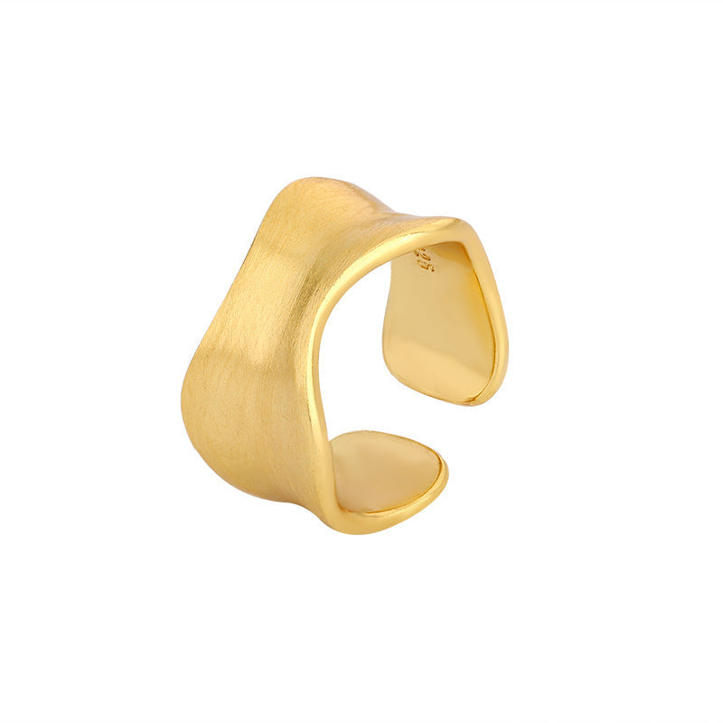 Delicate Artisan Gold Ring