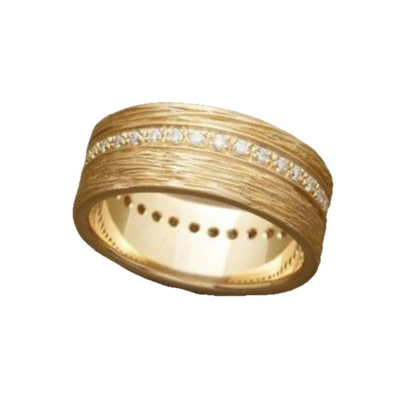Delicate Artisan Gold Ring
