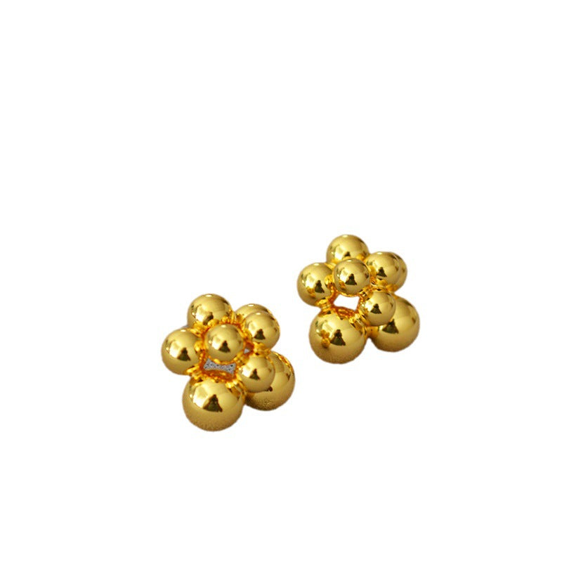Vintage Handmade Gold Earring