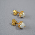 Vintage Handmade Gold Earring