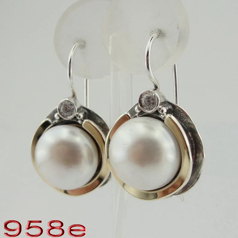 Delicate Artisan Pearl Earring