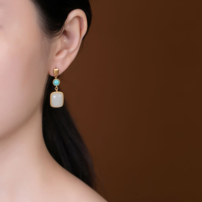Delicate Artisan Gold Earring