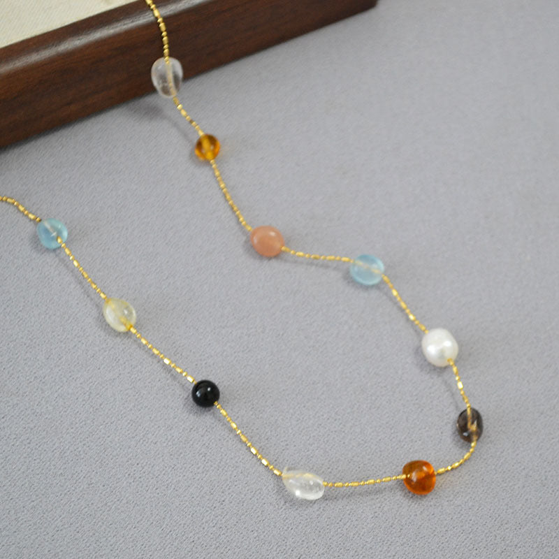 Delicate Artisan Pearl Necklace