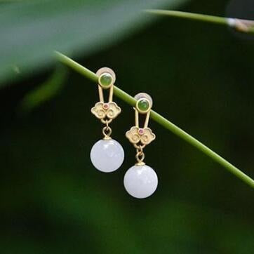 Delicate Artisan Gold Earring