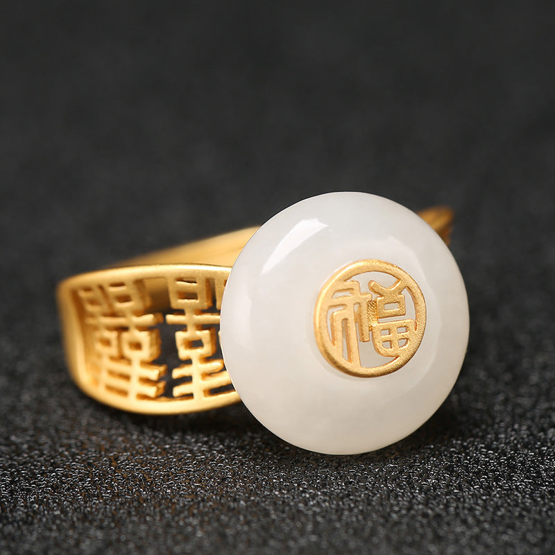 Delicate Artisan Gold Ring