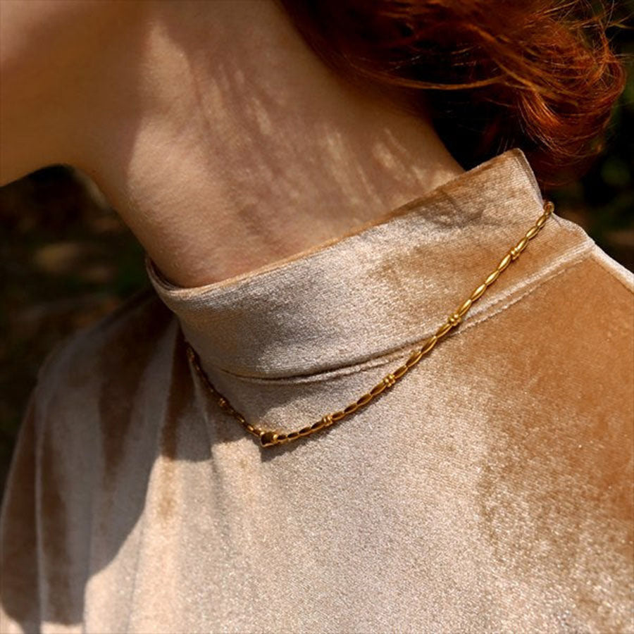 Vintage Handmade Gold Necklace