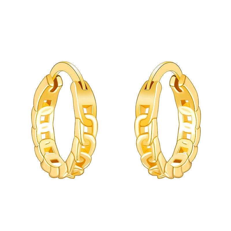 Delicate Artisan Gold Earring