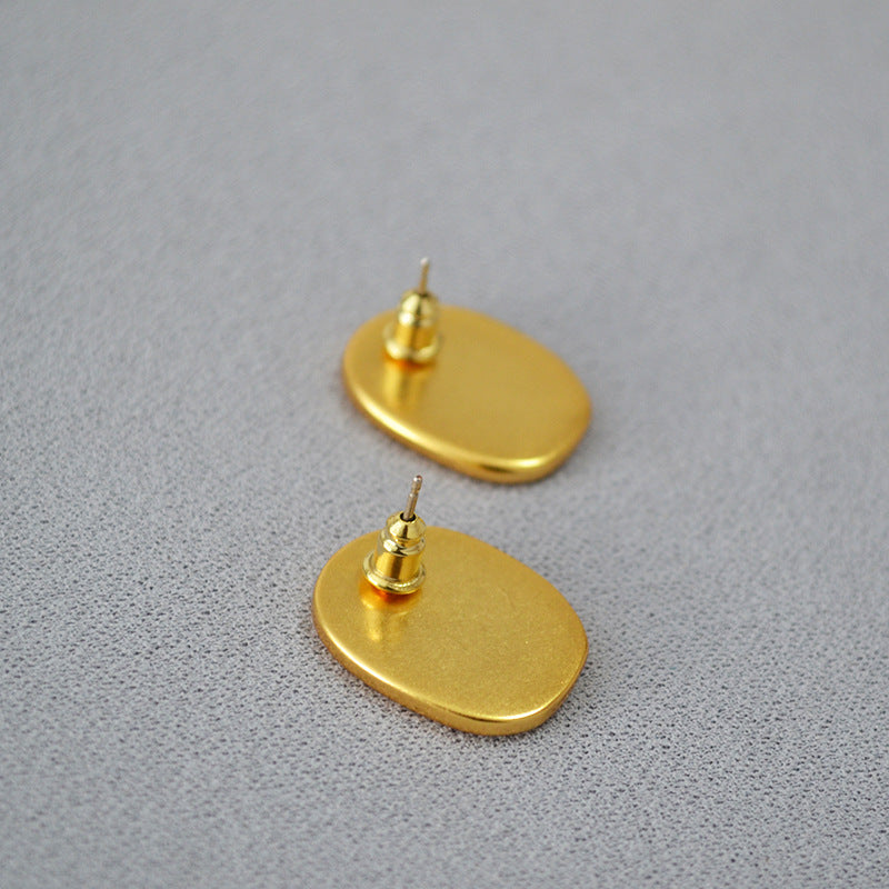 Delicate Artisan Gold Earring