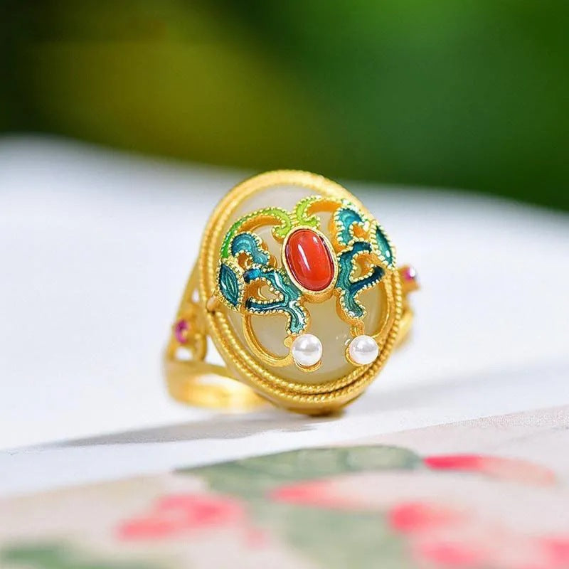 Delicate Artisan Gold Ring