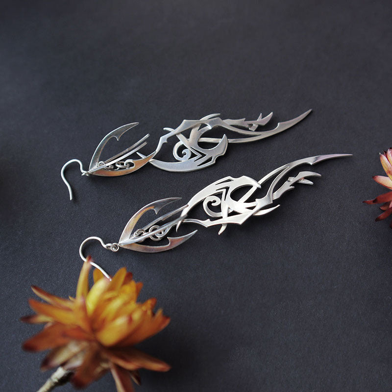 Vintage Handmade Silver Earring