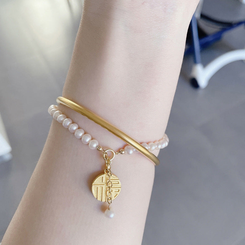 Vintage Handmade Pearl Bracelet