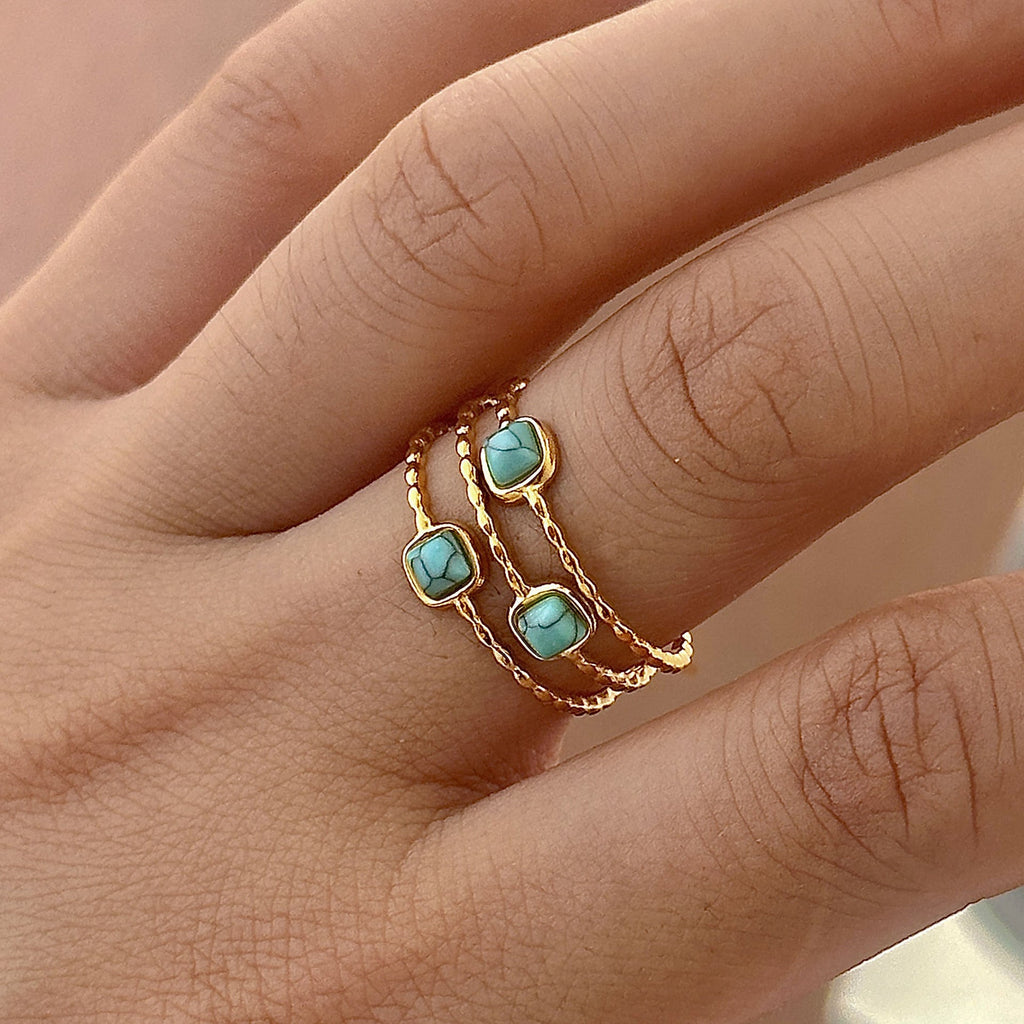 Delicate Artisan Gold Ring