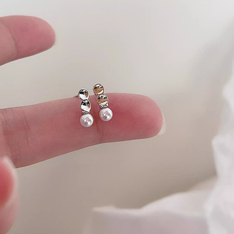 Delicate Artisan Pearl Earring