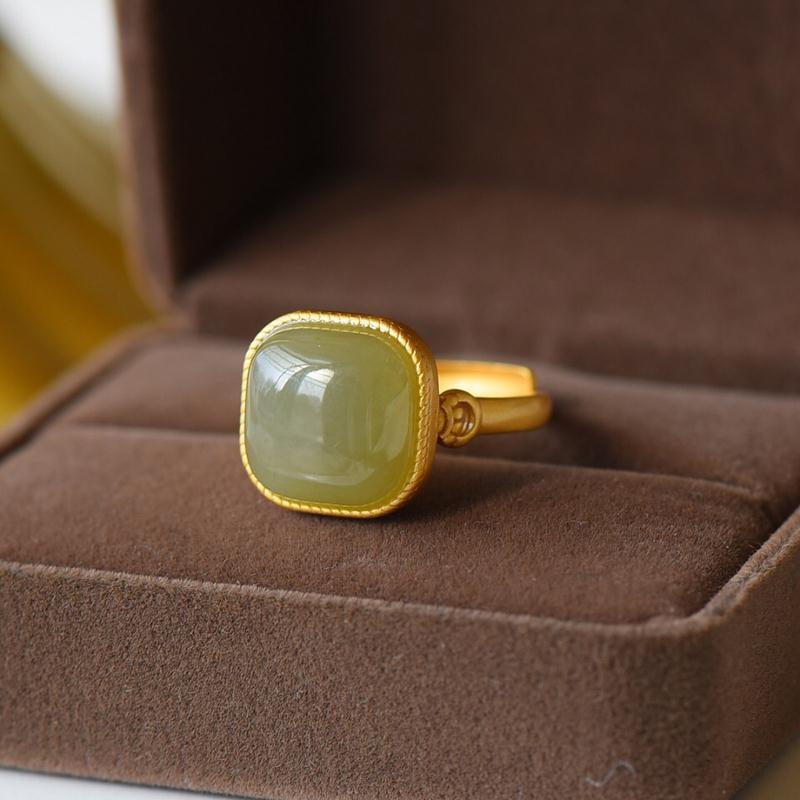 Delicate Artisan Gold Ring