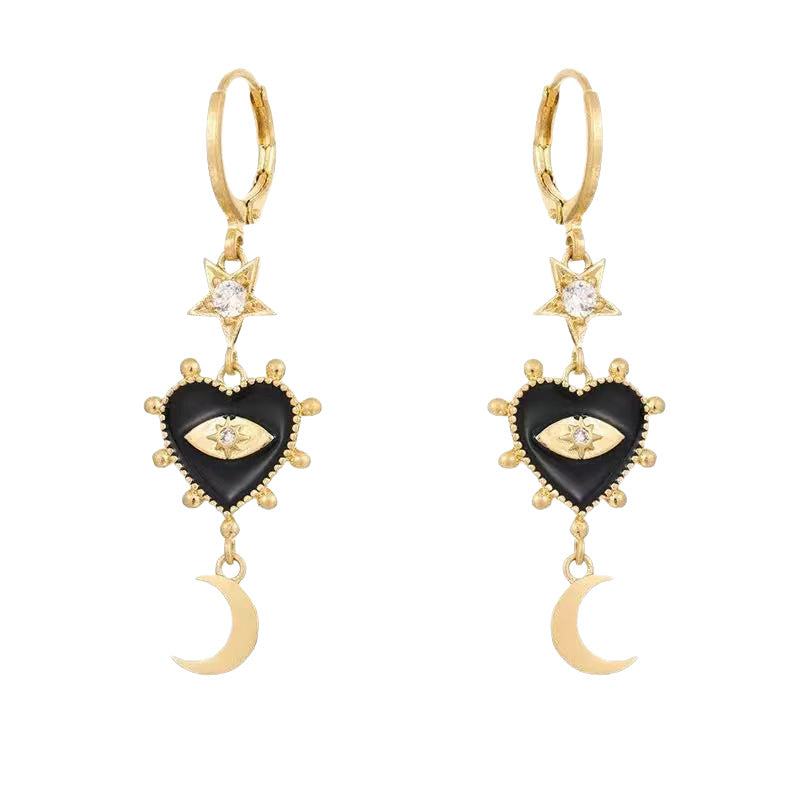 Vintage Handmade Gold Earring