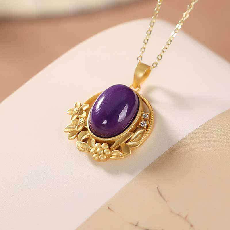 Delicate Artisan Gold Pendant