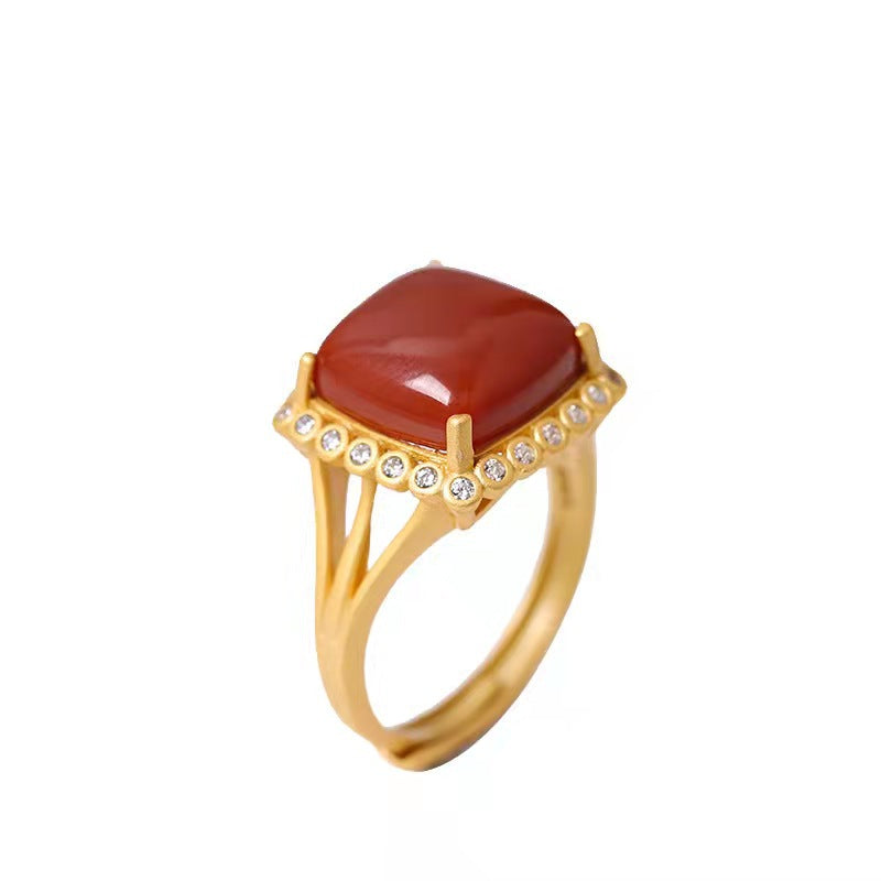 Delicate Artisan Gold Ring