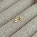 Delicate Artisan Gold Earring