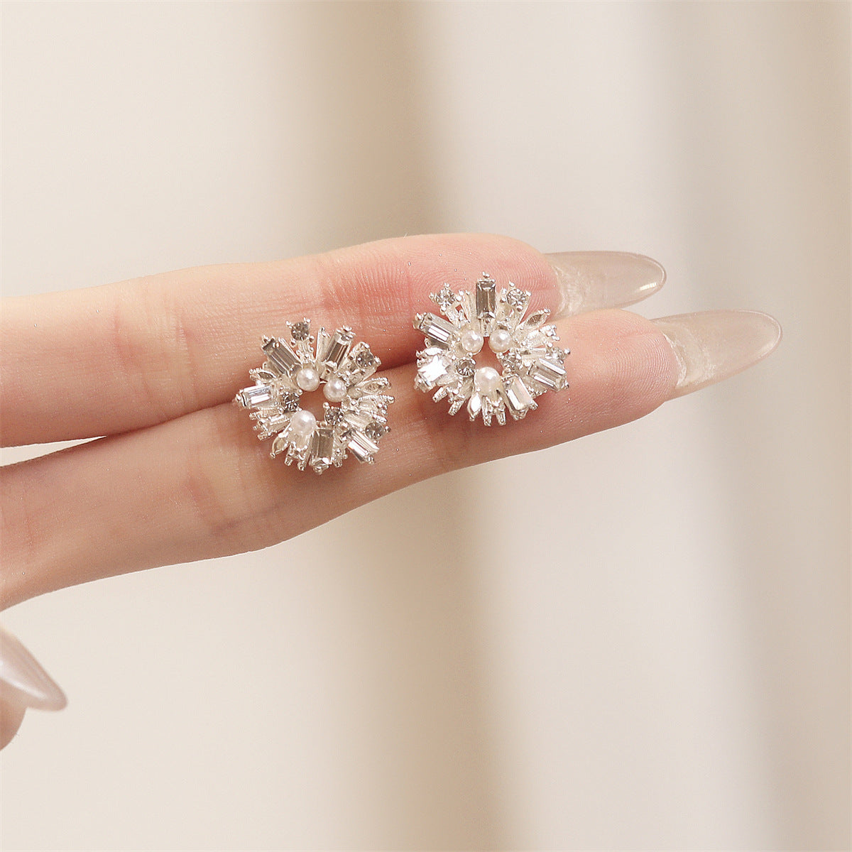 Delicate Artisan Pearl Earring