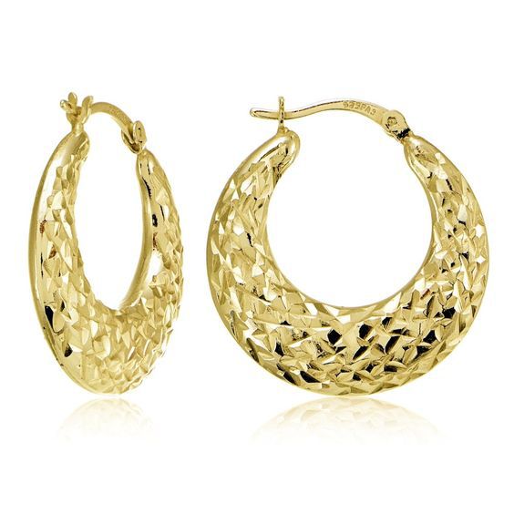 Delicate Artisan Gold Earring