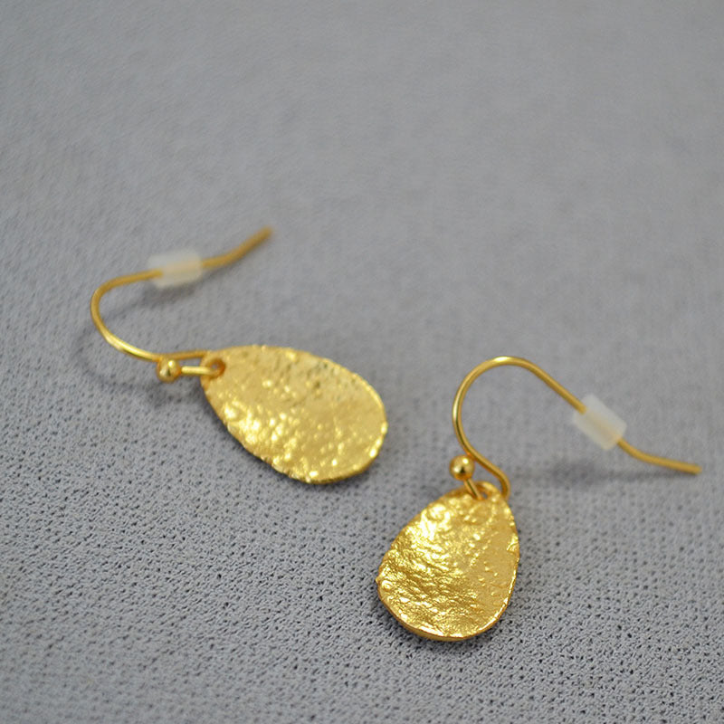 Delicate Artisan Gold Earring