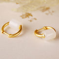 Delicate Artisan Gold Earring