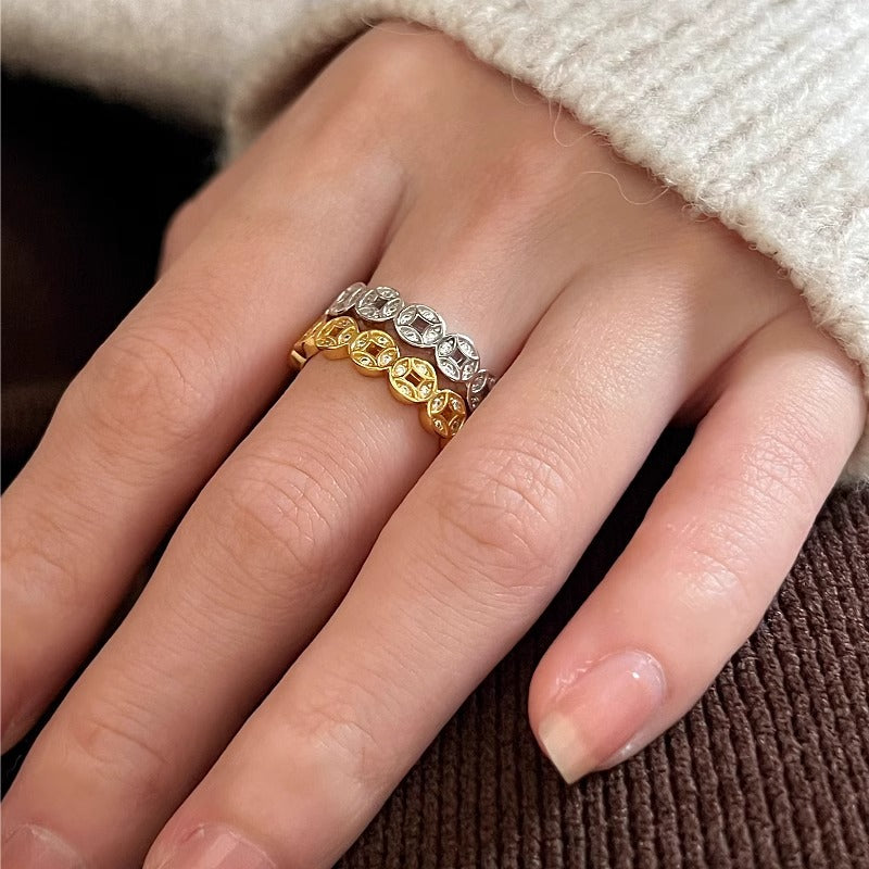 Delicate Artisan Gold Ring