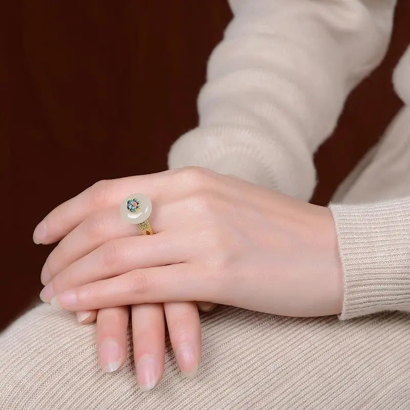 Delicate Artisan Gold Ring