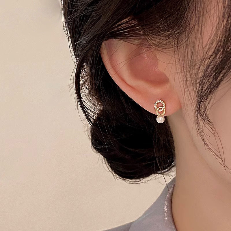 Delicate Artisan Pearl Earring