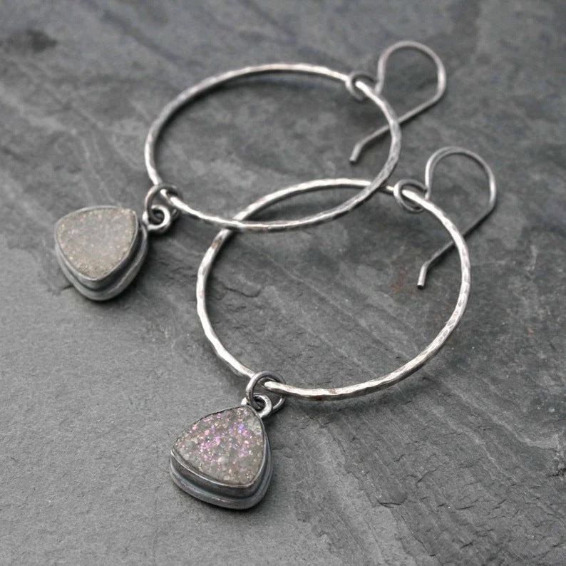 Delicate Artisan Silver Earring