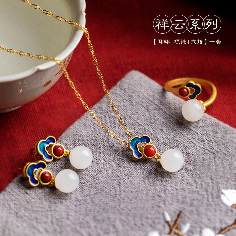 Delicate Artisan Silver Set