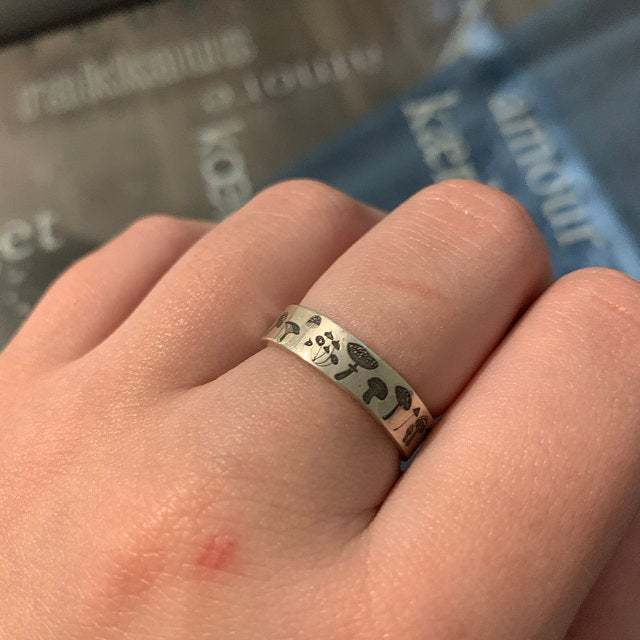 Delicate Artisan Silver Ring