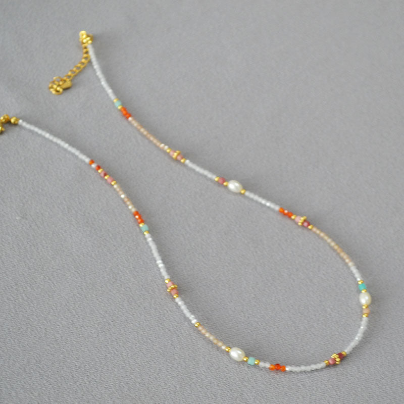 Delicate Artisan Pearl Necklace