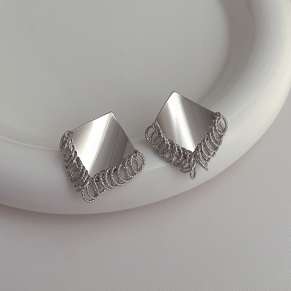 Beautiful Silver Earring with Unique Style