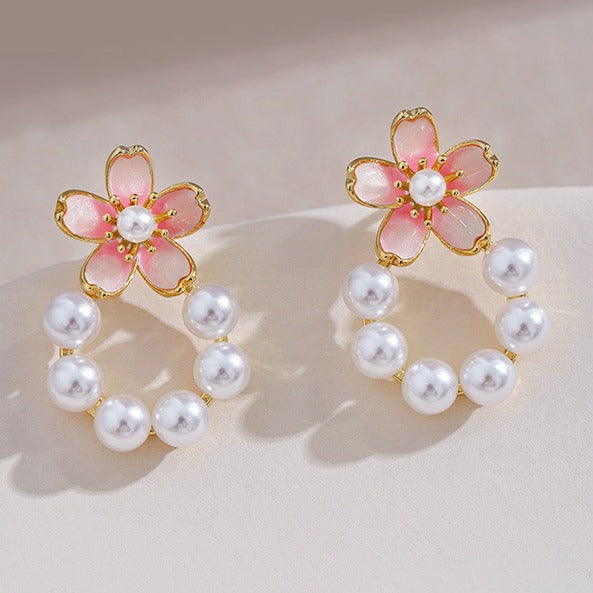 Delicate Artisan Pearl Earring