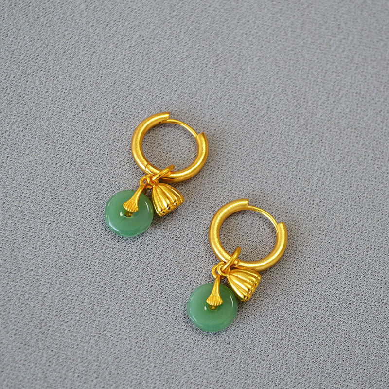 Vintage Handmade Gold Earring